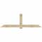 Ekena Millwork Eugene Rough Sawn Timber Gable Bracket, Douglas Fir, 96"W x 32"H x 6"D x 6"F, 8/12 Pitch GBW096X32X0606EUG00RDF - alternate 1